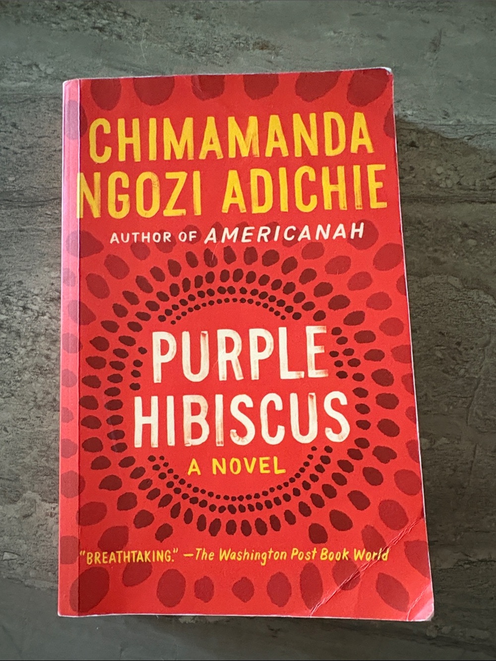 Purple Hibiscus Novel by - Red Cover